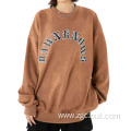 Men's Vintage Letter Embroidered Pullover Sweatshirt